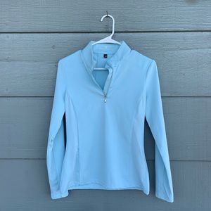 Equestrian Stockholm ice blue vision top - size small